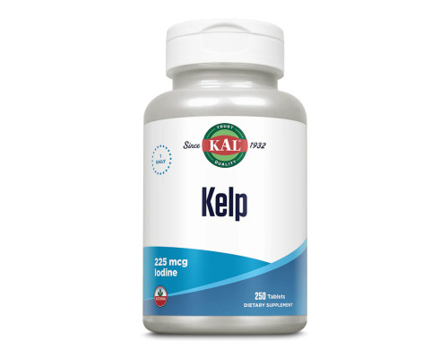 Йод Kelp Iodine 225mcg - 250 tabs
