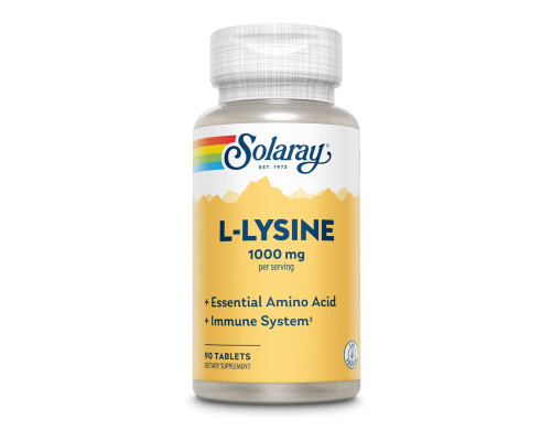Комплекс з L-лізином та хелатом цинку L-Lysine Free Form 1000mg - 90 tabs