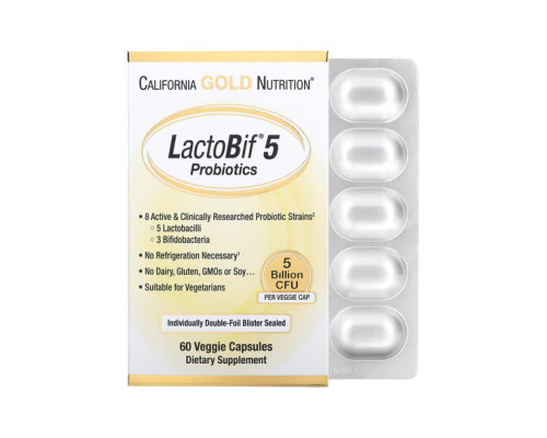LactoBif 5 Probiotics - 60 veg caps