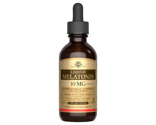 Liquid Melatonin 10 mg - 59 ml Natural Black Cherry