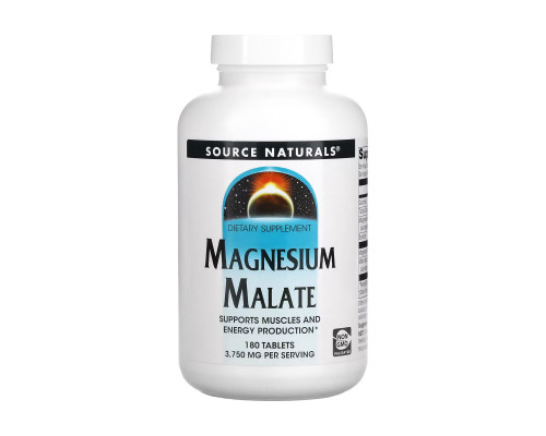 Магній малат Magnesium Malate 1250mg - 90 tabs