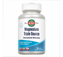 Магній и В6 Magnesium Sustained Release Triple Source 500mg - 100 tabs