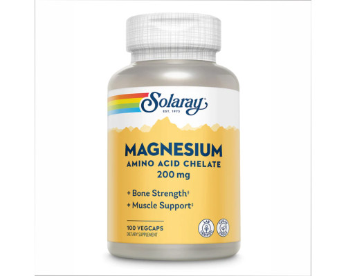 Магній хелат Magnesium 200mg - 100 vcaps
