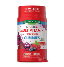 Multivitamin Gummies plus Probiotic ( Just 4 kidz) - 60 vegetarian gummies