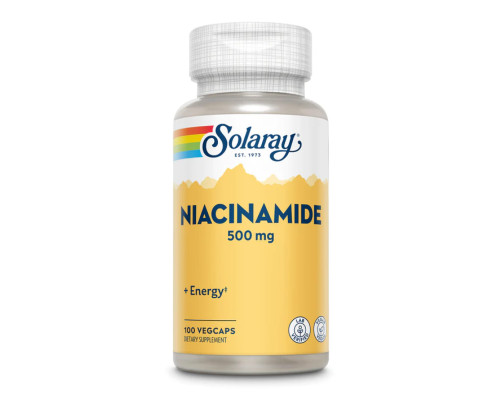 Вітамін  B3  ніацинамід Niacinamide 500mg - 100 vcaps