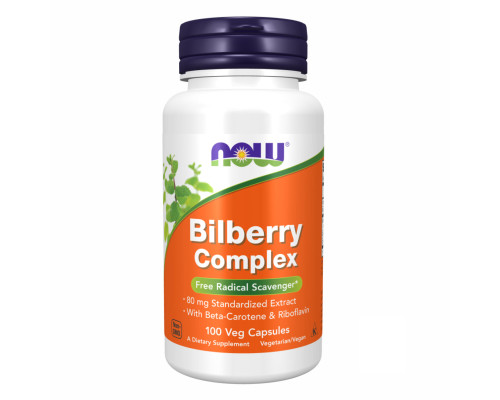  Комплекс чорниці здоров’я очей та антиоксидантний захист Bilberry Complex 80mg - 100 vcaps