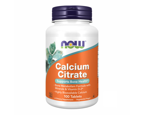 Calcium Citrate W/Min - 100 tabs