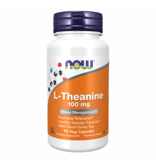 L-Теанін, L-Theanine 100mg - 90 vcaps