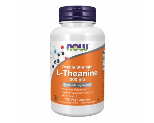 L-Теанін, L-Theanine 200mg - 120 vcaps
