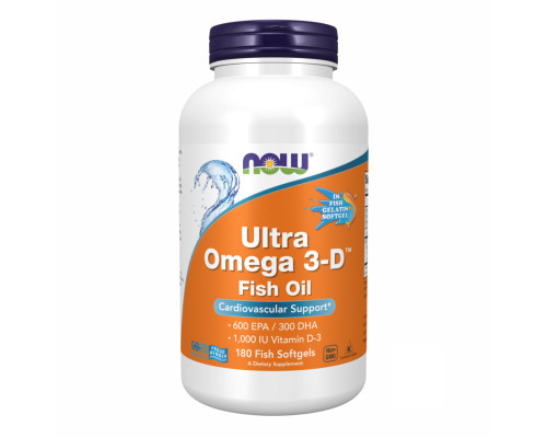 Ultra Omega 3-D™ Fish Oil - 180 Fish Softgels