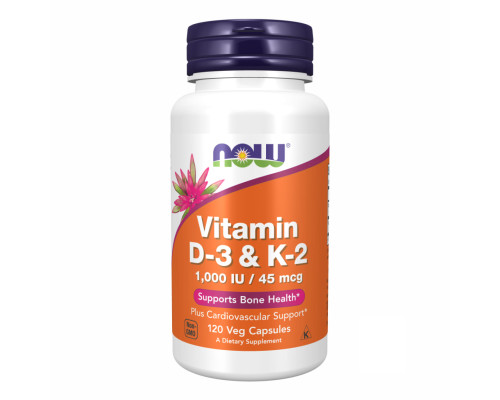 Vitamin D3+K2 1000 IU - 120 vcaps