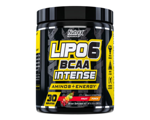 Lipo-6 BCAA Intense - 30srv Fruit Punch
