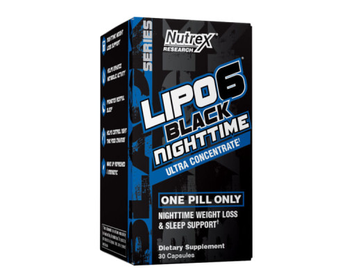 Lipo 6 Black NightTime Ultra Concentrate - 30 caps