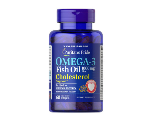 Omega-3 Fish Oil Plus Cholesterol Support - 60 softgels