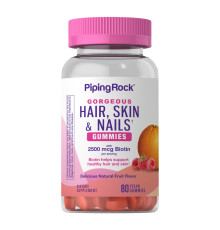 Hair Skin Nails Gummies 2500 of biotin - 80 veg gummies