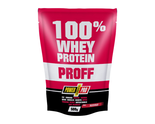 100% Whey Protein Proff - 500g Strawberry