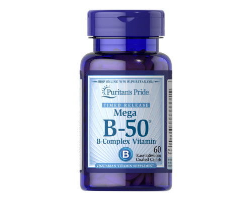 Vitamin B-50 Complex Timed Release - 60 Caplets