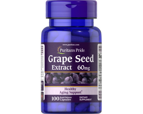 Grape Seed Extract 60 mg with Resveratrol 30mcg - 100 capsules