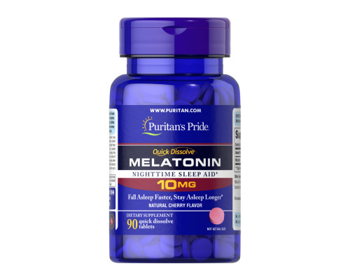 Quick Dissolve Melatonin 10 mg Cherry Flavor - 90 Tablets