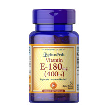 Vitamin E 180 mg 400 IU - 50 softgels