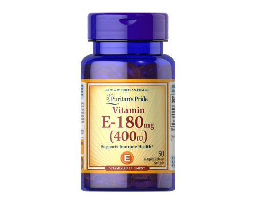 Vitamin E 180 mg 400 IU - 50 softgels