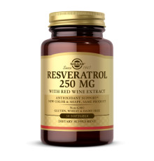 Resveratrol 250mg with Red Wine Extract - 30 softgels