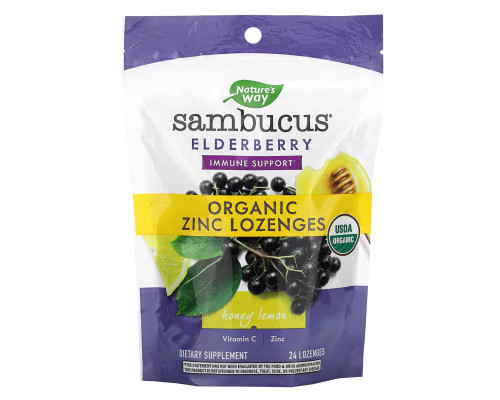 Sambucus Organic Honey Lemon Lozenge - 24ct
