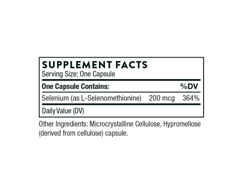 Селен Selenium 200 mcg - 60 caps