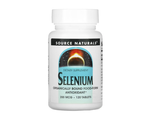 Селен Selenium Yeast Free 200mcg - 120 tabs