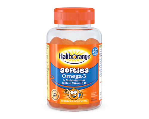 Softies Omega-3 & Multivitamin - 60 softgels Orange