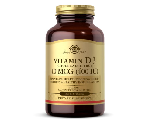 Vit D 400 IU - 250 softgels