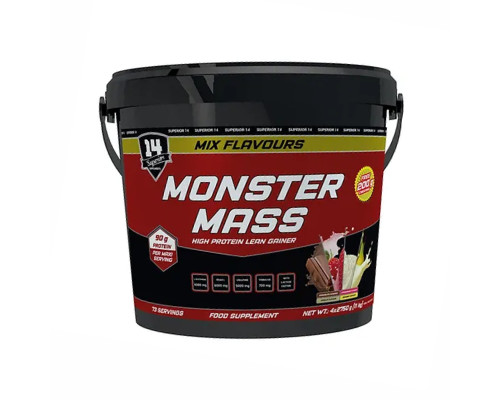 Monster Mass (4 mix flavours) - 11kg + 200mg creatine