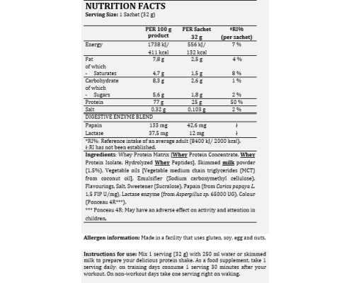 Sample Whey Core Protein -32g Strawberry