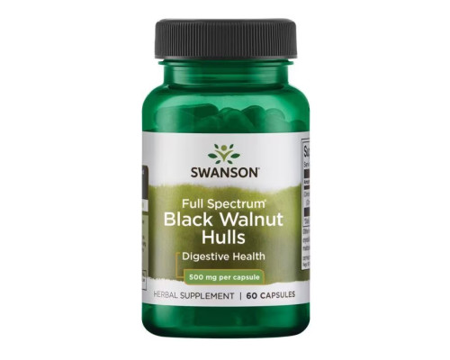 Black Walnut Hulls 500mg - 60caps