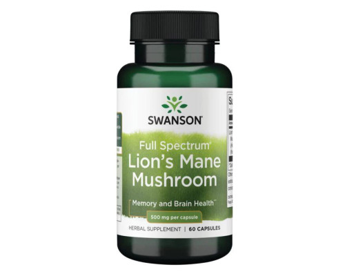 Lions Mane Mushroom 500mg - 60caps