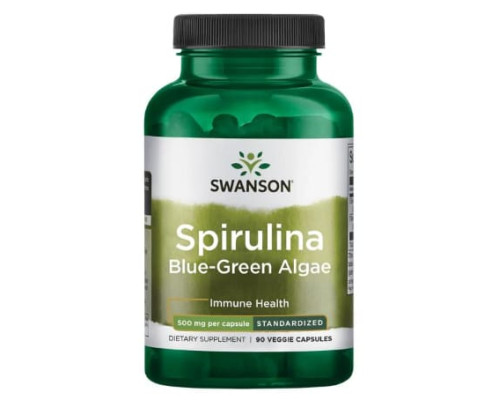 Spirulina Blue-Green Alhae 500mg - 90veg caps