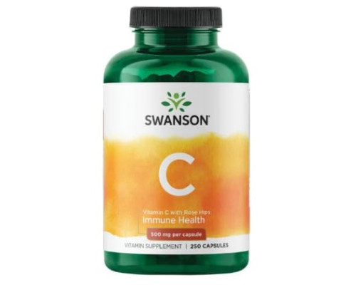 Vitamin C with Rose Hips 500 mg - 250 Caps