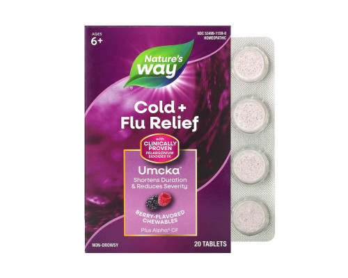 Umcka Cold & Flu Berry - 20 chew tabs