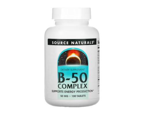 В-комплекс Vitamin B-50 Complex 50mg - 100 tabs