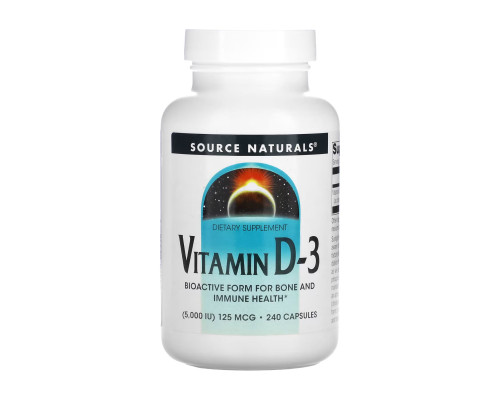 Вітамін Д Vitamin D-3 5000 IU - 240 caps