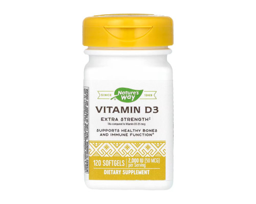 Vitamin D3 Extra Strength - 120 softgels