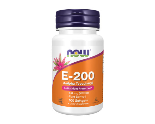 Vitamin E-200 D-Alpha Tocopheryl - 100 softgels