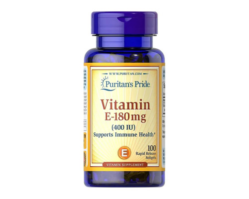 Vitamin E-180mg 400 IU - 100 softgels