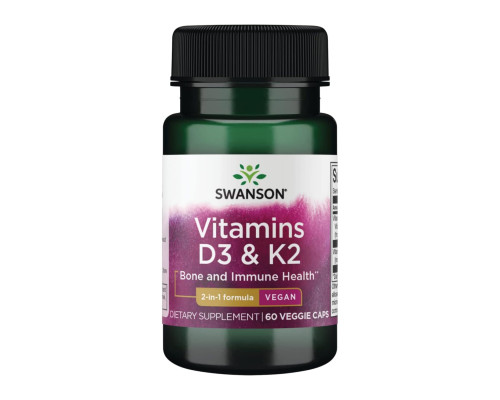 Vitamins D3 & K2 2000 Iu & 75mcg - 60 vcaps