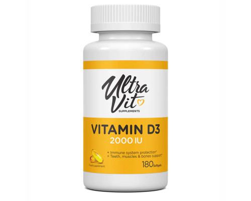 Vitamin D3 2000 IU - 180 softgels