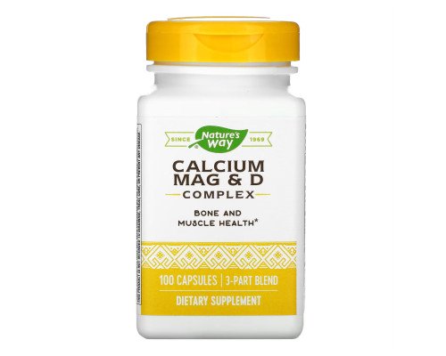 Calcium-Magnesium-Vitamin D - 100 caps