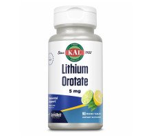 Литий Lithium Orotate 5mg - 90 tabs Lemon Lime