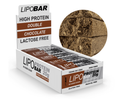 Lipobar - 20x50g Double chocolate