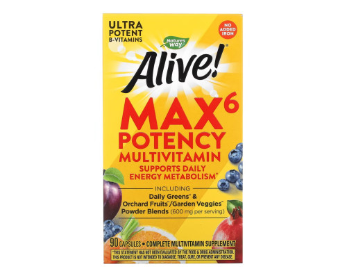 Max6 (No-Iron) - 90 vcaps