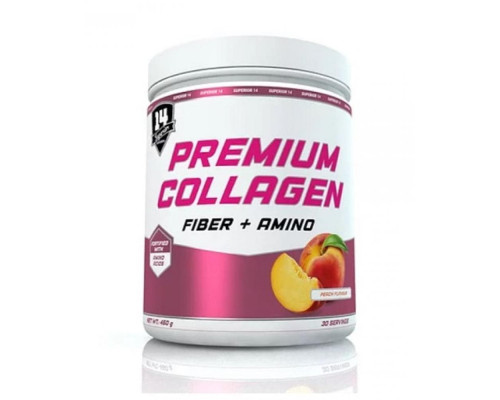 Premium Collagen Fiber + Amino - 450g Peach